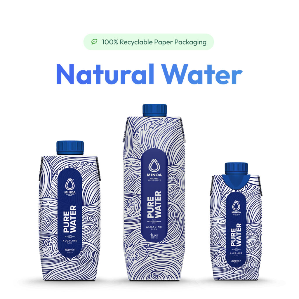 Minoa Water Natural Water lineup